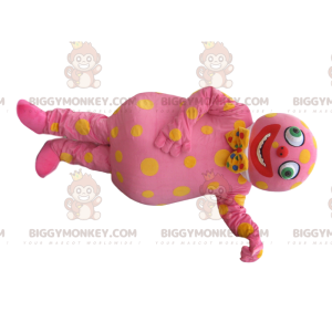 Costume de mascotte BIGGYMONKEY™ de personnage rose avec un