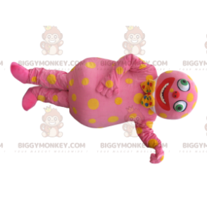 Personaggio rosa BIGGYMONKEY™ Costume da mascotte con papillon