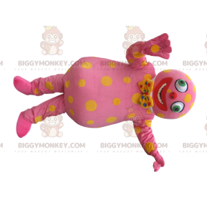 Costume de mascotte BIGGYMONKEY™ de personnage rose avec un