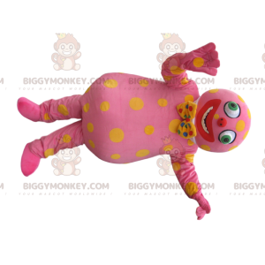 Personaggio rosa BIGGYMONKEY™ Costume da mascotte con papillon