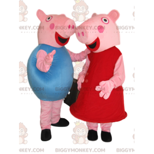 Peppa Pig och George Pig Costume Duo - BiggyMonkey maskot