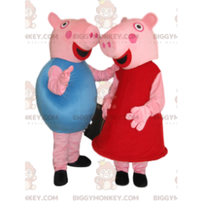 Duo de costume de Peppa Pig et George Pig - Biggymonkey.com