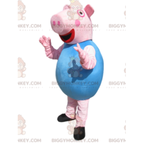 Meget entusiastisk George Pig BIGGYMONKEY™ maskotkostume -