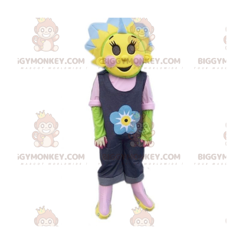 Colorful and Floral BIGGYMONKEY™ Mascot Costume Sunflower