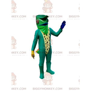 Costume da mascotte camaleonte BIGGYMONKEY™. Costume da