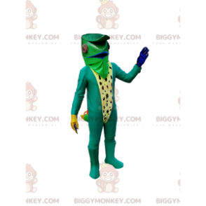 Traje de mascote camaleão BIGGYMONKEY™. Traje de Camaleão –