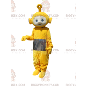 BIGGYMONKEY™ maskotkostume af Laa-laa den gule Teletubby. Laa