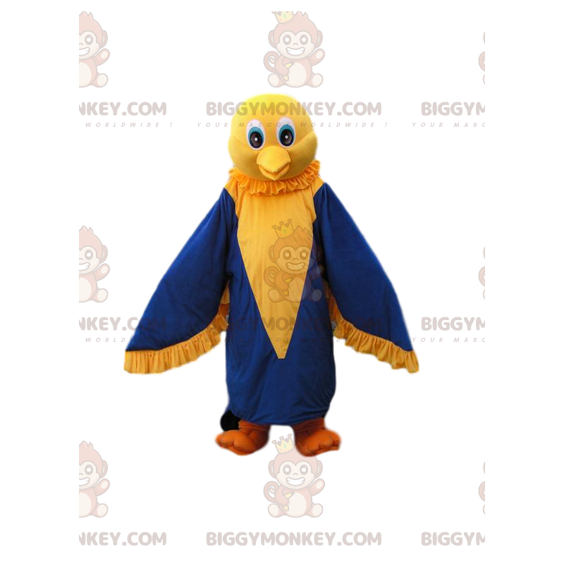 Costume de mascotte BIGGYMONKEY™ d'oiseau vert de Taille L (175-180 CM)