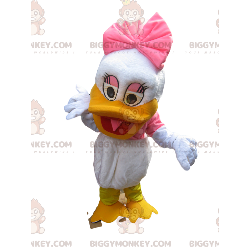 Traje de mascote BIGGYMONKEY™ da querida Daisy de Donald.