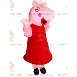 BIGGYMONKEY™ Maskottchenkostüm von Peppa Pig. Peppa Wutz-Kostüm