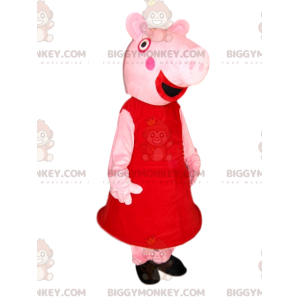 BIGGYMONKEY™ Maskottchenkostüm von Peppa Pig. Peppa Wutz-Kostüm