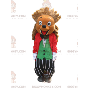 BIGGYMONKEY™ Mascot Costume of Hilarious Hedgehog i kostym och
