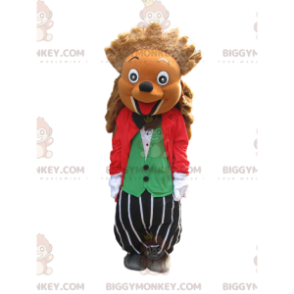 BIGGYMONKEY™ Mascot Costume of Hilarious Hedgehog i kostym och