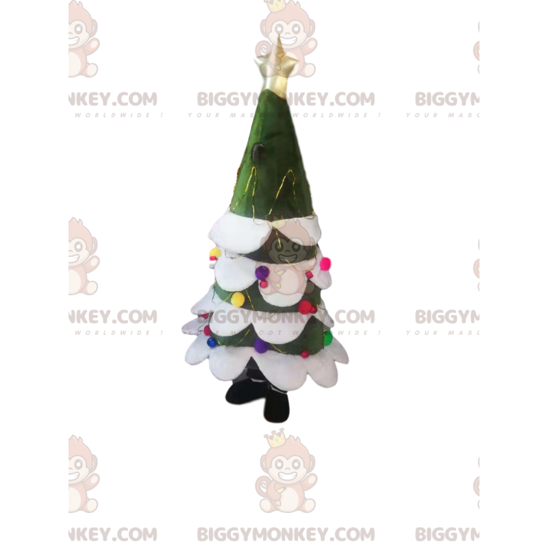 BIGGYMONKEY™ Costume da mascotte albero di Natale con stella