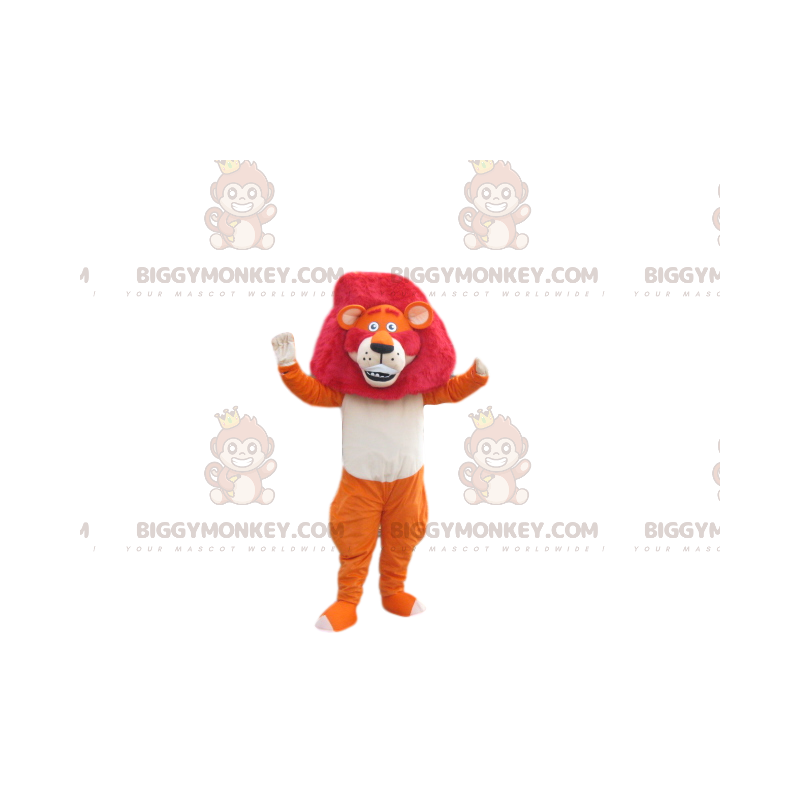 Oranje leeuw BIGGYMONKEY™ mascottekostuum met prachtige