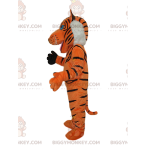Tiger BIGGYMONKEY™ Mascot Costume with White Mane -