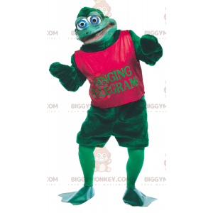 Traje de mascote de touro marrom búfalo BIGGYMONKEY™ em roupas