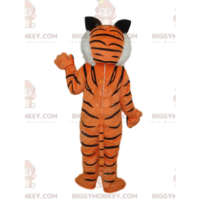 Costume da mascotte Tiger BIGGYMONKEY™ con criniera bianca -