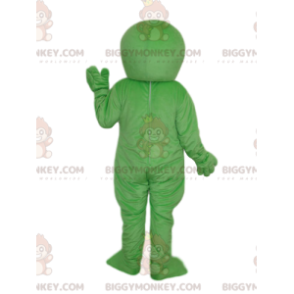 Disfraz de mascota BIGGYMONKEY™ Alien verde con ojos negros -