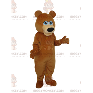 BIGGYMONKEY™ Costume da mascotte Orso bruno con bellissimo muso