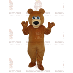 BIGGYMONKEY™ Costume da mascotte Orso bruno con bellissimo muso