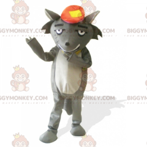 Beroemd cartoon grijze kat BIGGYMONKEY™ mascottekostuum -