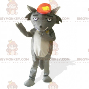Διάσημη στολή μασκότ της Γκρι Γάτας BIGGYMONKEY™ -