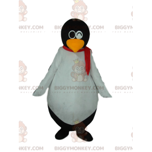 Costume de mascotte BIGGYMONKEY™ de pingouin noir et blanc très