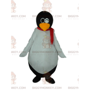 Costume de mascotte BIGGYMONKEY™ de pingouin noir et blanc très