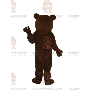 Vår aggressiva bruna björn BIGGYMONKEY™ maskotdräkt -