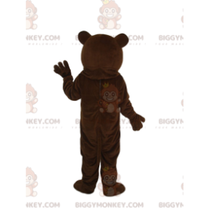 Notre Costume de mascotte BIGGYMONKEY™ d'ours marron agressif -