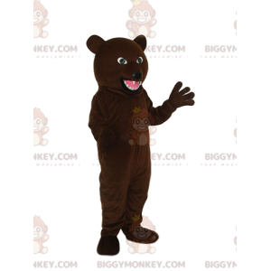 Nossa Agressiva Fantasia de Mascote BIGGYMONKEY™ de Urso Marrom