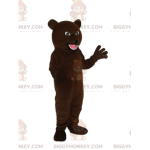 Nossa Agressiva Fantasia de Mascote BIGGYMONKEY™ de Urso Marrom