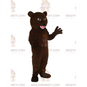 Notre Costume de mascotte BIGGYMONKEY™ d'ours marron agressif -