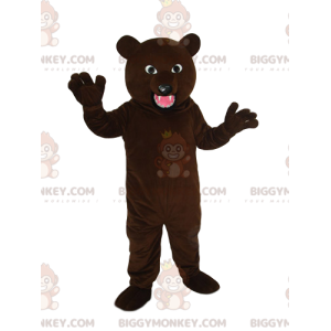 Notre Costume de mascotte BIGGYMONKEY™ d'ours marron agressif -