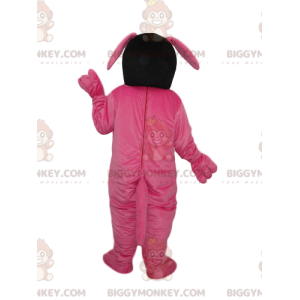 Fuchsia und gelber Hund BIGGYMONKEY™ Maskottchen-Kostüm -