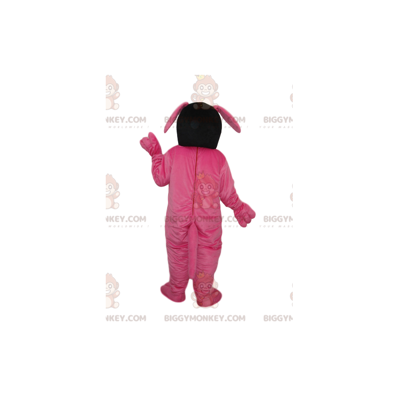 Costume de mascotte BIGGYMONKEY™ de chien fushia et jaune -