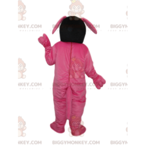 Costume mascotte BIGGYMONKEY™ cane fucsia e giallo -