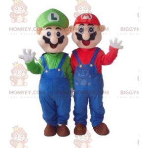 BIGGYMONKEY™ maskotkostume af Mario og Luigi berømte