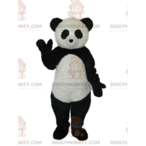 Black and White Panda BIGGYMONKEY™ Mascot Costume. panda