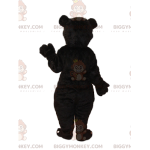 Costume de mascotte BIGGYMONKEY™ d'ours marron avec un gros