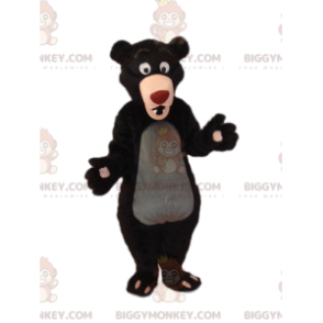 Costume de mascotte BIGGYMONKEY™ d'ours marron avec un gros