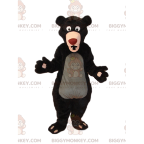 Costume de mascotte BIGGYMONKEY™ d'ours marron avec un gros