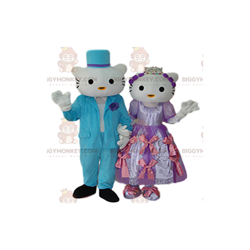 Duo de Costume de mascotte BIGGYMONKEY™ de Hello Kitty et son