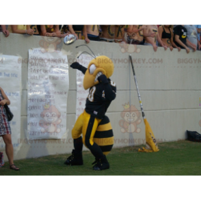 Κοστούμι μασκότ Black and Yellow Wasp Bee BIGGYMONKEY™ -