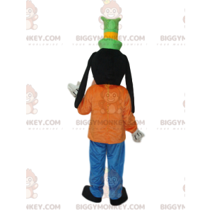 Traje de mascote pateta BIGGYMONKEY™ com cartola verde. –