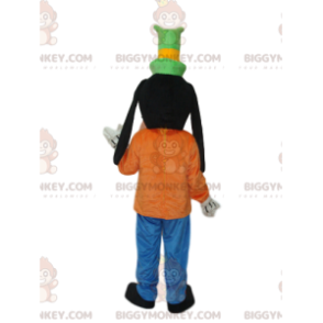 Goofy BIGGYMONKEY™ mascot costume with green top hat. –