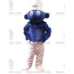 Costume da mascotte Puffi BIGGYMONKEY™ con aspetto meraviglioso