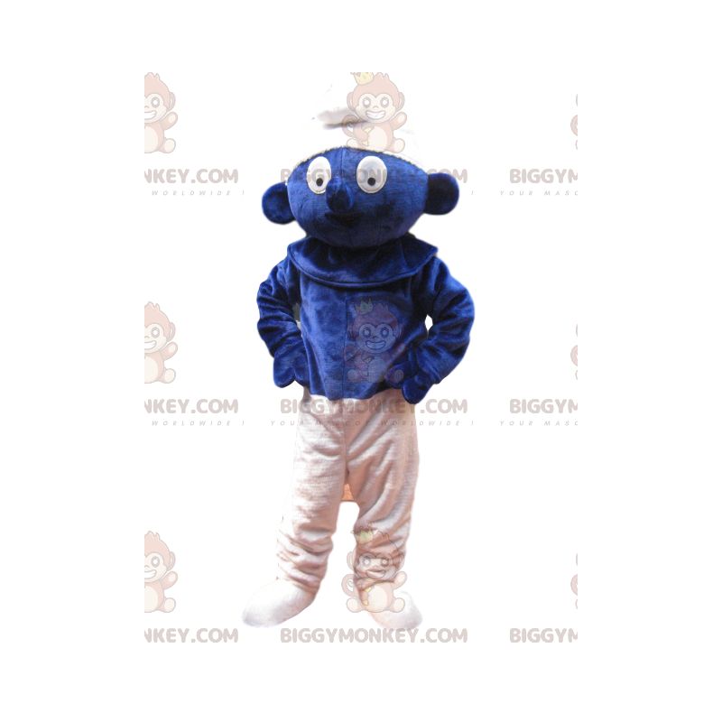 Costume da mascotte Puffi BIGGYMONKEY™ con aspetto meraviglioso