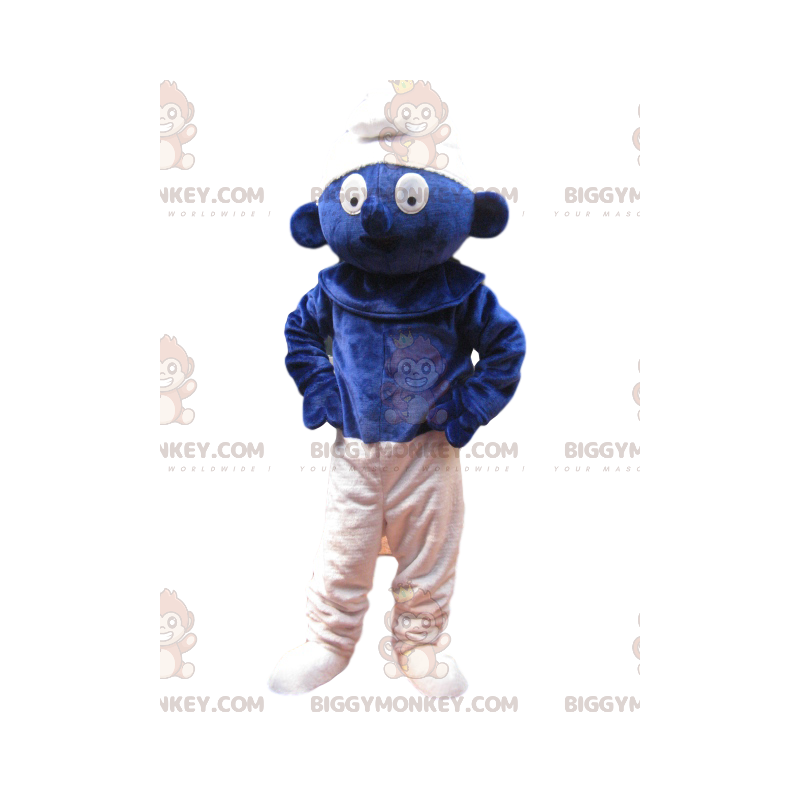 Smurf BIGGYMONKEY™ maskotdräkt med underbar look - BiggyMonkey